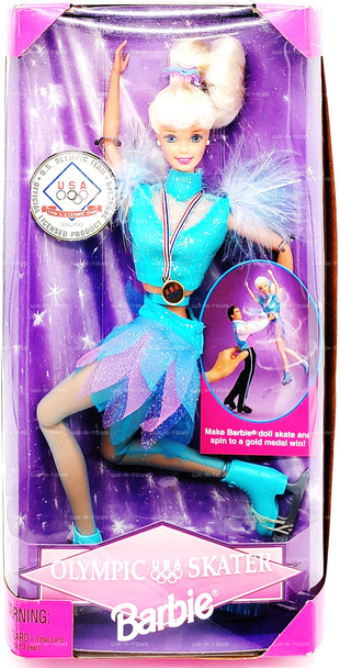 1997 Mattel USA Olympic Skater Barbie Doll No. 18503 NRFB