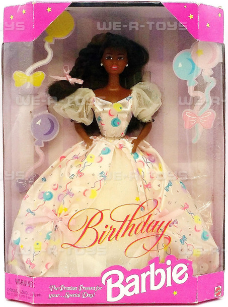 Barbie Birthday African American Barbie Doll 1996 Mattel #15999