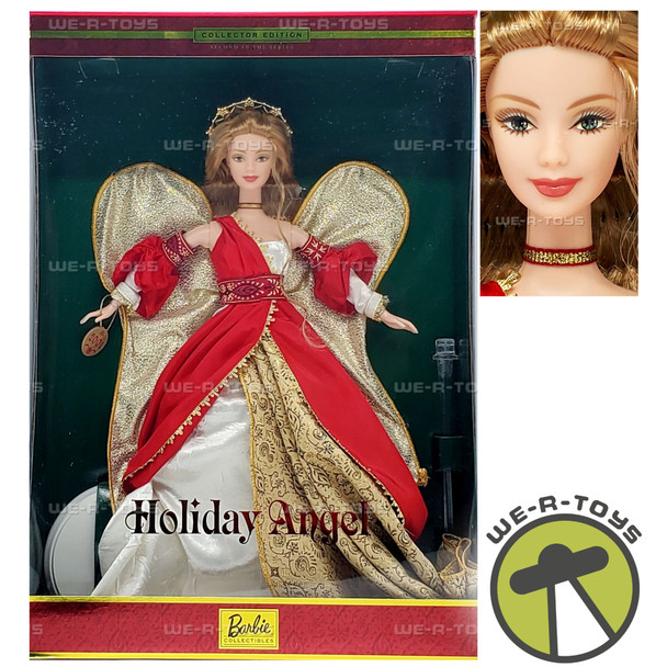 Holiday Angel 2 Barbie Doll Red Dress Collector Edition 2000 Mattel 29769