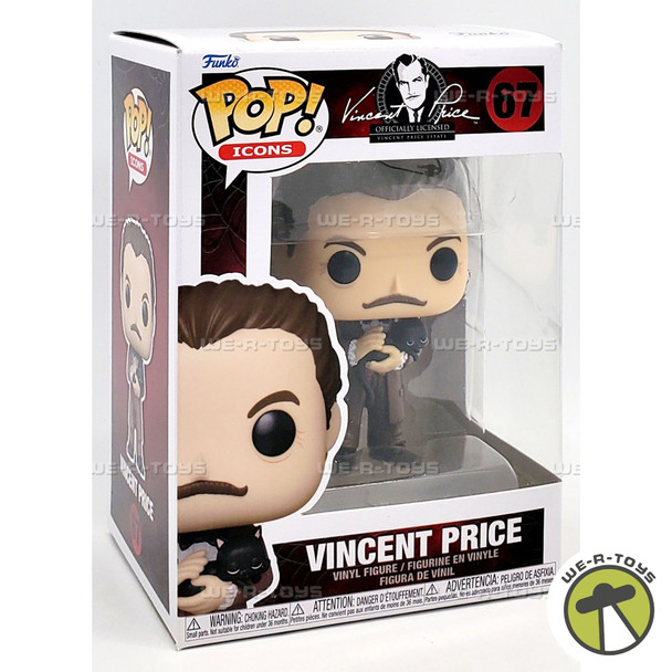 Funko POP Icons 67 Vincent Price with Black Cat Vinyl Figure 2021
