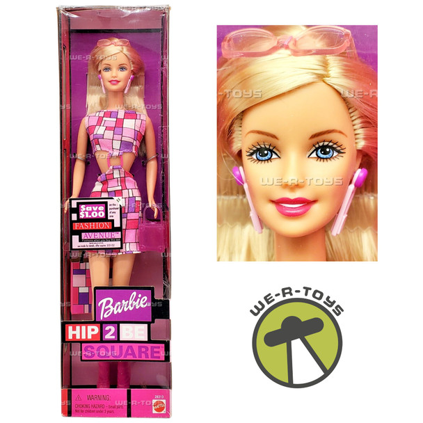 Hip 2 Be Square Pink Barbie Doll 2000 Mattel 28313