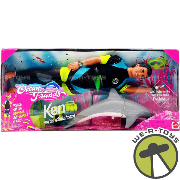 Ocean Friends Ken and His Dolphin Friend of Barbie Doll 1996 Mattel #15430 NEW