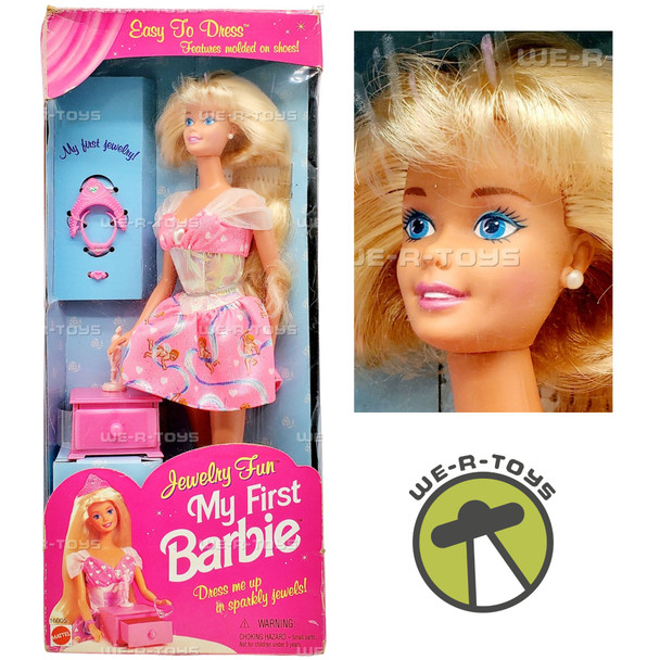 Jewelry Fun Easy to Dress My First Barbie Doll 1996 Mattel 16005
