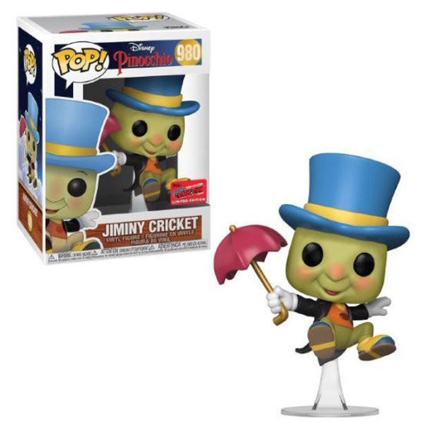 Disney Funko Pop! Disney 980 Pinocchio Jiminy Cricket with Umbrella Vinyl Figure 2020