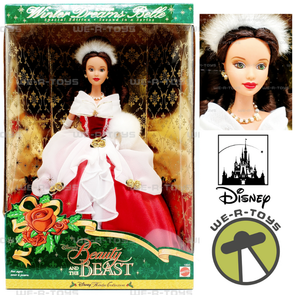 Disney's Beauty and the Beast Winter Dreams Belle Doll 1998 Mattel 19845