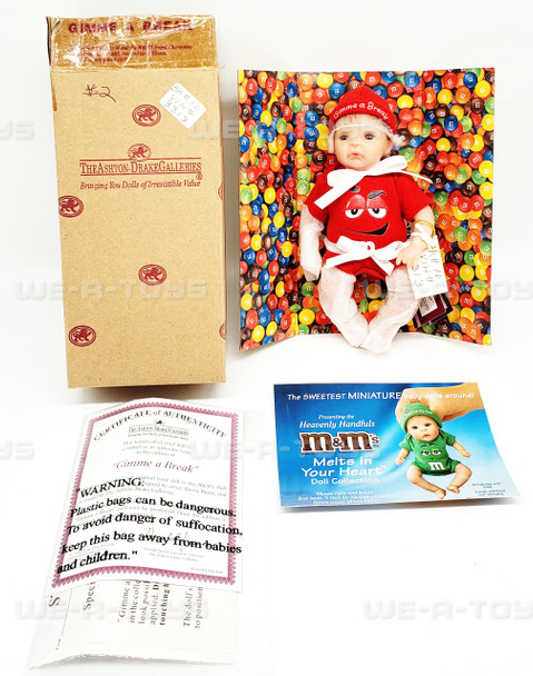 Ashton-Drake Galleries Melt in Your Heart M&M Collection Red Gimmie a Break Doll