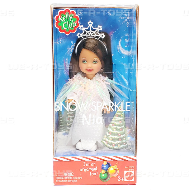 Barbie Kelly Club Snow Sparkle Nia Doll 2003 Mattel #B1345 I'm an Ornament NRFB