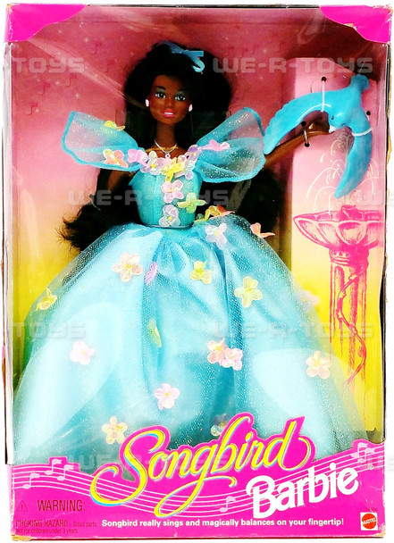Songbird African American Barbie Doll with Singing Songbird 1995 Mattel #14486
