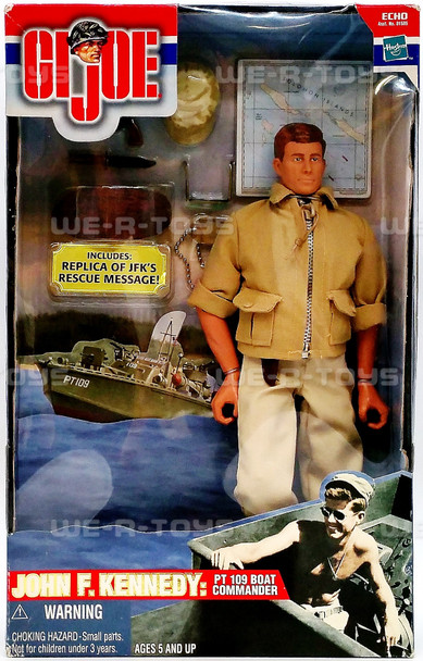 G.I. Joe John F. Kennedy PT Boat Commander Action Figure 2000 Hasbro #81633