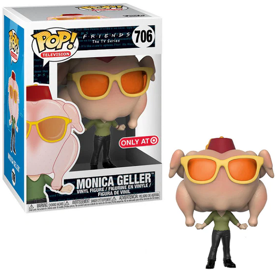 Funko Pop! Television 706 Friends Monica Geller with Turkey Head Vinyl Figure