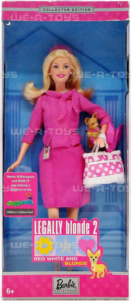 Barbie Legally Blonde 2 Barbie Doll Elle Woods & Bruiser 2003 Mattel #B9234