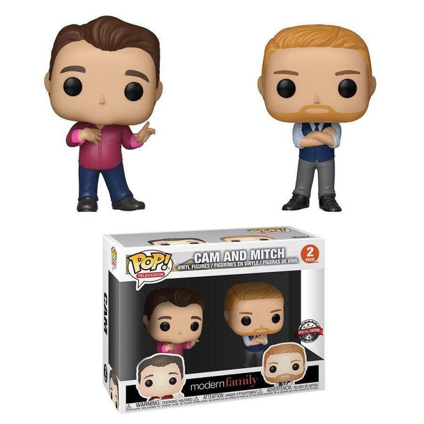 Modern Family Funko POP TV Modern Family Cam & Mitch 2 Pack Vinyl Figures