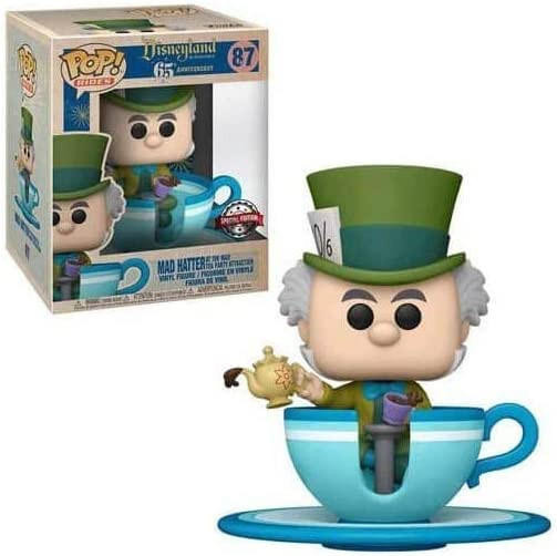 Disney Funko POP Rides Disneyland 65th Anniversary #87 Mad Hatter Tea Cup Vinyl Figure
