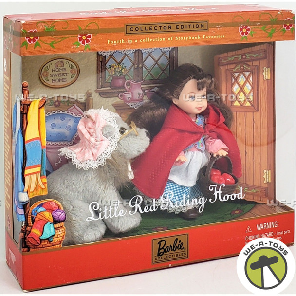 Barbie Little Red Riding Hood Kelly Doll and Wolf Storybook Favorites 2001 New
