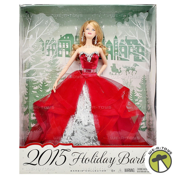 2015 Holiday Barbie Doll Blonde 2014 Mattel CHR76