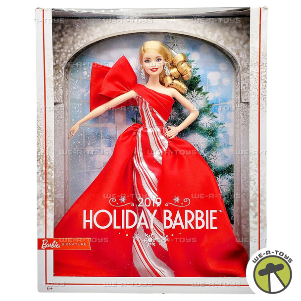 2019 Holiday Barbie Signature Doll Blonde Mattel FXF01