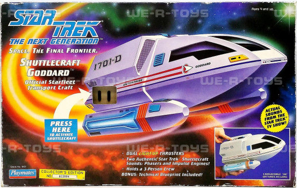 Star Trek The Next Generation Shuttlecraft Goddard 1992 Playmates #6101