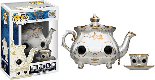 Disney Funko Pop! Disney 246 Beauty and The Beast Mrs. Potts & Chip Vinyl Figures 2017