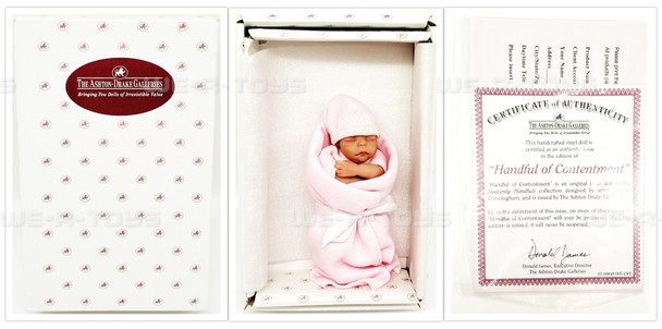 Ashton Drake Handful of Contentment Mini Baby Doll Heavenly Handfuls Collection