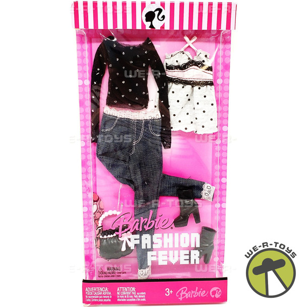 Barbie Fashion Fever Fashions and Accessories Mattel 2007 #L3383 NEW
