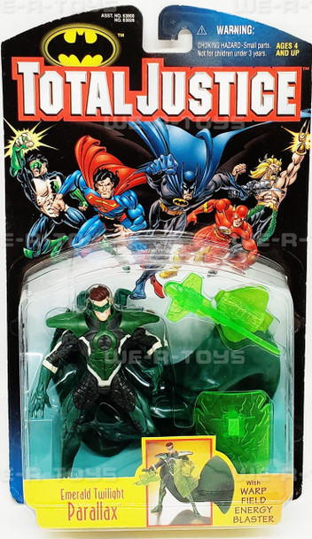 DC Total Justice Emerald Twilight Parallax With Warp Field Energy Blaster Figure