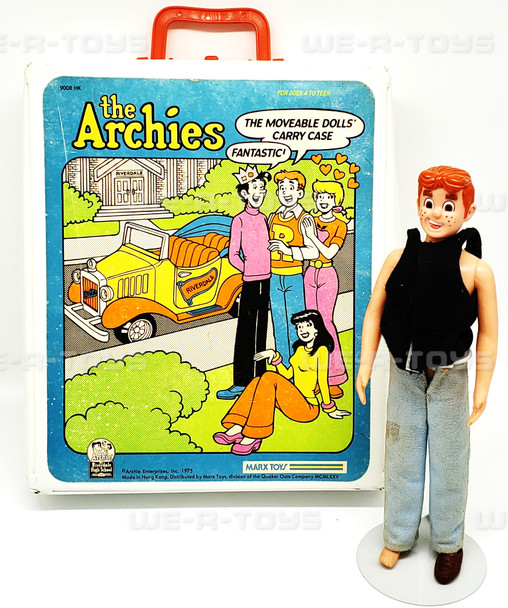 1975 Marx Toys Archie Doll & Case Archie Enterprises USED