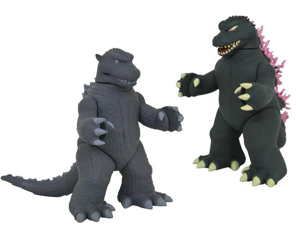 Godzilla 1954 & Godzilla 1999 Vinimate Action Figure 2 Pack Diamond Select Toys