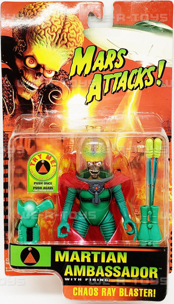 Mars Attacks! Martian Ambassador Talking Figure With Firing Chaos Ray Blaster
