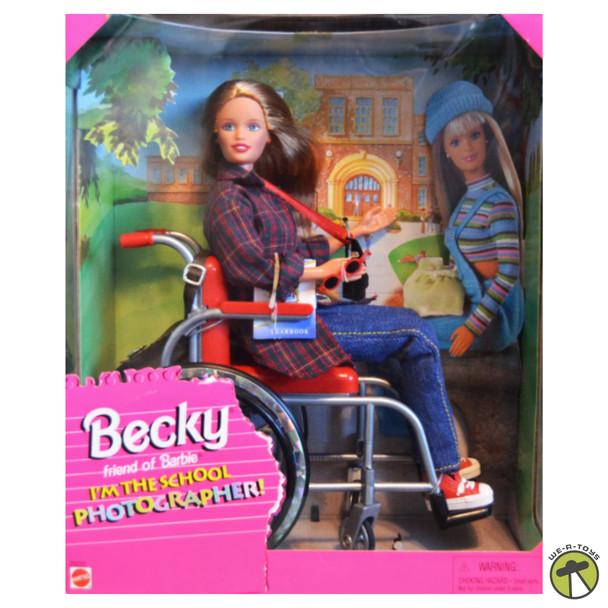 Becky Friend of Barbie I'm the School Photographer! Doll 1998 Mattel 20202 NEW