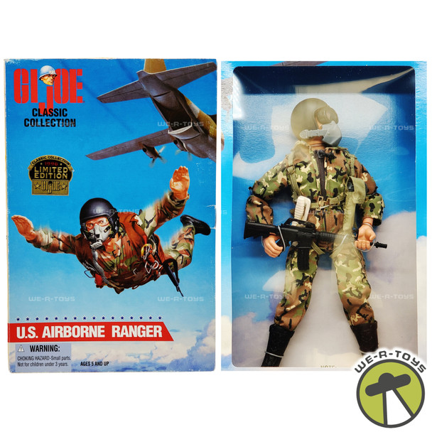 GI Joe Classic Collection U.S. Airborne Ranger 12" Figure Brown Hair #81238 NRFB