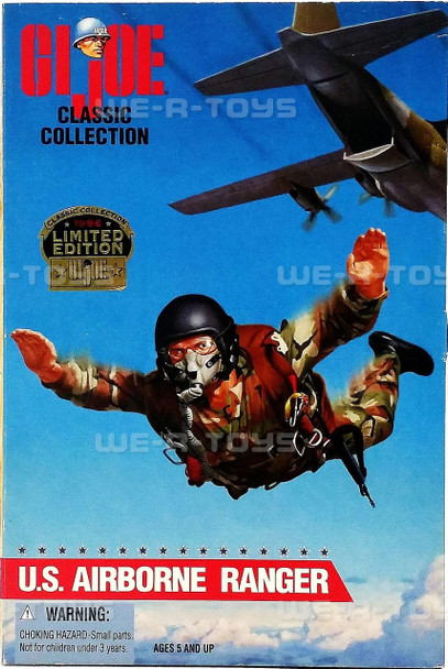 G.I. Joe GI Joe Classic Collection U.S. Airborne Ranger 12" Red Head Figure Kenner #81238