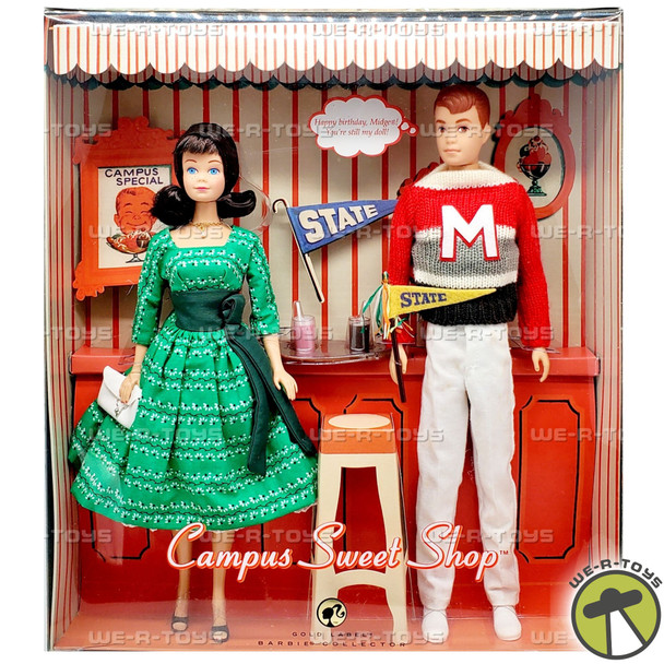 Barbie Campus Sweet Shop Gold Label Midge & Allan Dolls 2008 Mattel L9650