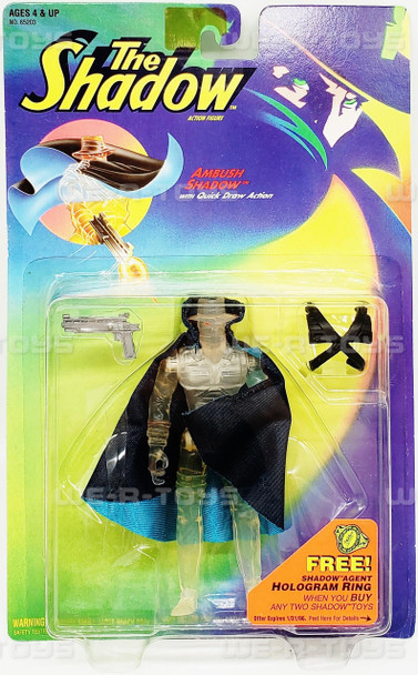 The Shadow Ambush Shadow With Quick Draw Action Figure Kenner 1994 #65203 NEW