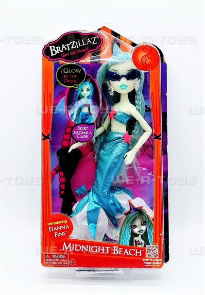 Bratzillaz Midnight Beach Fianna Fins 11" Doll 2012 MGA NRFP