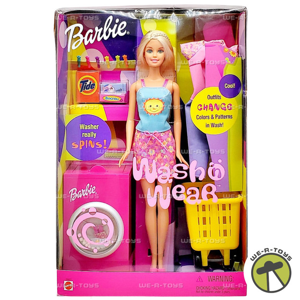 Barbie Wash 'n Wear Doll with Color Change Outfits 2000 Mattel 29027