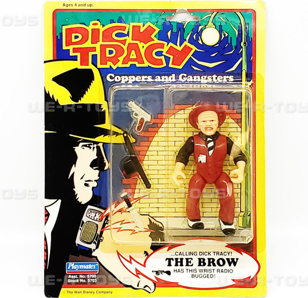 Dick Tracy Coppers and Gangsters The Brow Action Figure Playmates 1990 #5703 NEW
