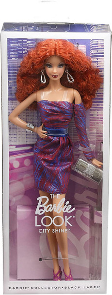 Barbie The Look City Shine Redhead Doll Black Label 2014 Mattel CJF50