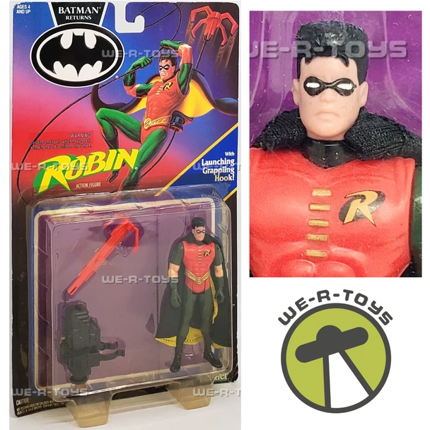 DC Batman Returns Robin Action Figure with Launching Grappling Hook Kenner
