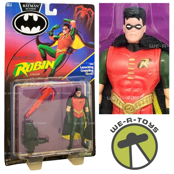 DC Batman Returns Robin Action Figure with Launching Grappling Hook Kenner