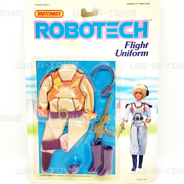 Matchbox Robotech Flight Uniform Vintage Fashion 1985 Matchbox Toys #5255 NRFP