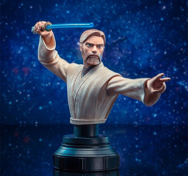 Star Wars The Clone Wars Obi-Wan Kenobi 1:7 Scale Mini-Bust Gentle Giant DST