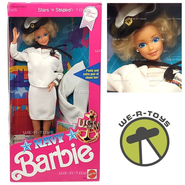 Barbie Stars 'N' Stripes Navy Doll Special Edition #9693 Mattel 11990 NRFB