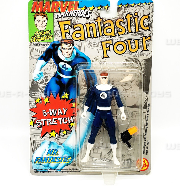 Marvel Super Heroes Fantastic Four Mr. Fantastic Action Figure 1992 Toy Biz