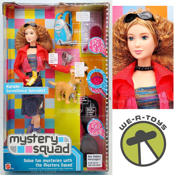 Barbie Mystery Squad Kenzie Surveillance Specialist Doll 2002 Mattel 54224