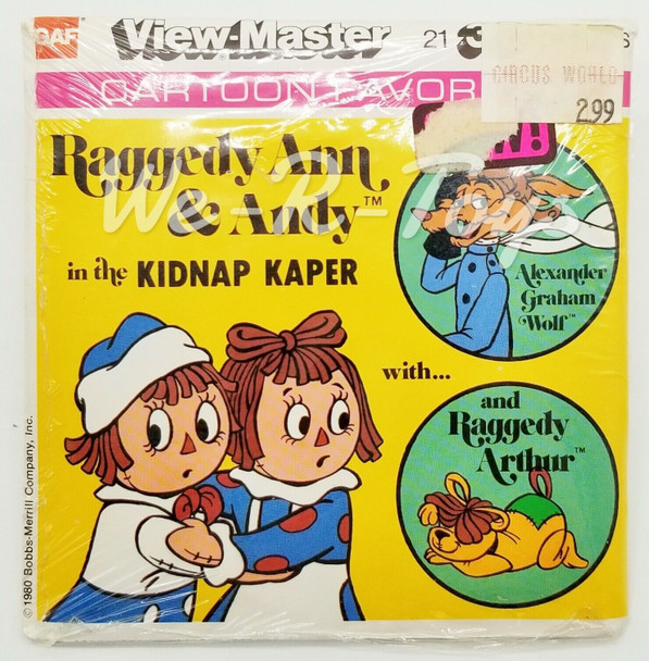 View-Master Raggedy Ann & Andy the Kidnap Kaper 3D Pictures 1980 Bobbs-Merrill
