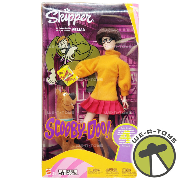Barbie Skipper as Velma from Scooby-Doo Doll 2002 Mattel B3282 NEW
