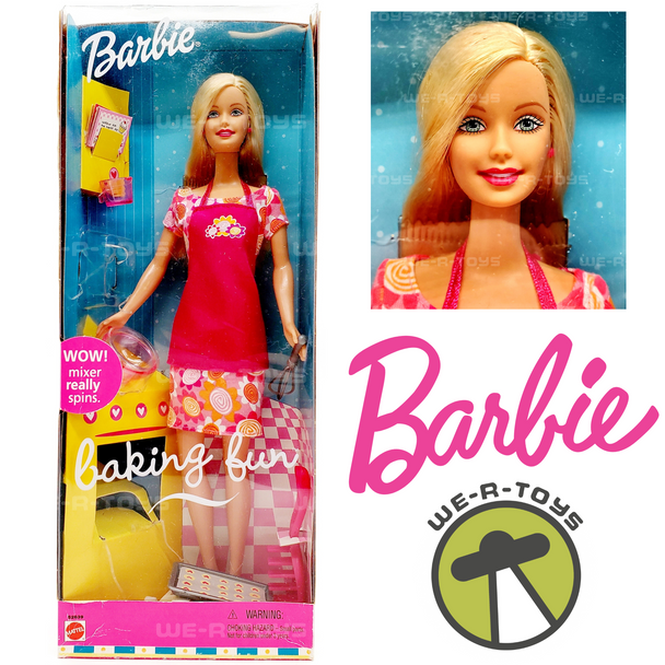 Barbie Baking Fun Doll 2001 Mattel 82639