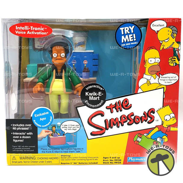 The Simpsons Interactive Kwik-E-Mart Action Figure Playset Playmates #99124
