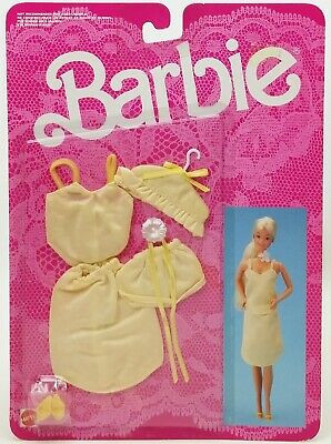 Barbie Fancy Frills Lingerie Yellow 1986 Mattel 3183 NRFB
