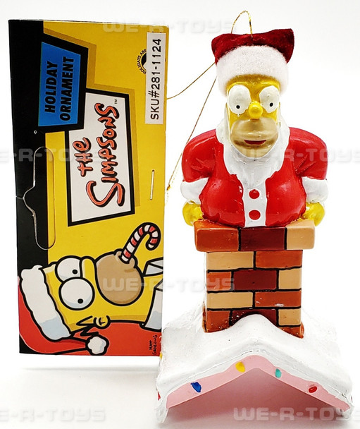 The Simpsons Homer Santa Holiday Ornament Kurt S. Adler 2003 NEW